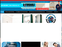 Tablet Screenshot of laxaffordableplumbing.com